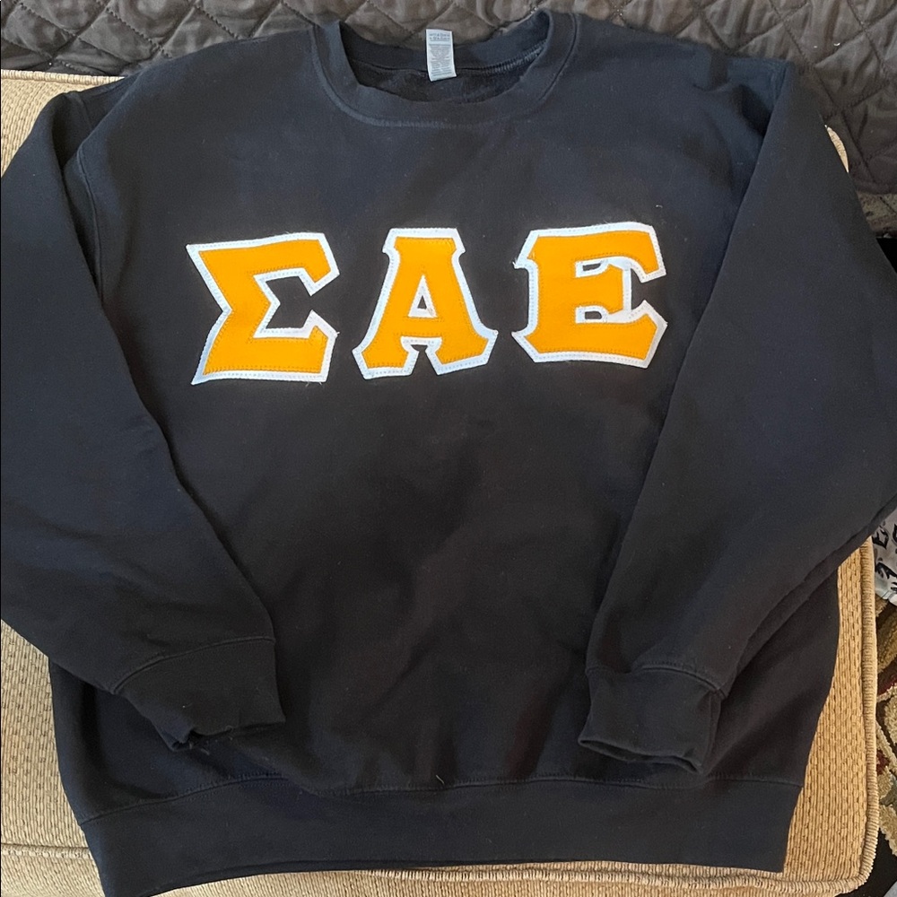 Black Greek Letter Sweater